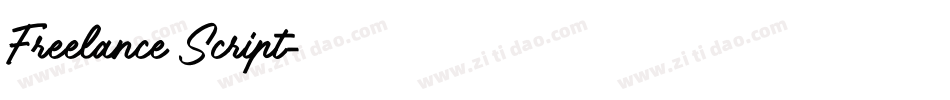 Freelance Script字体转换
